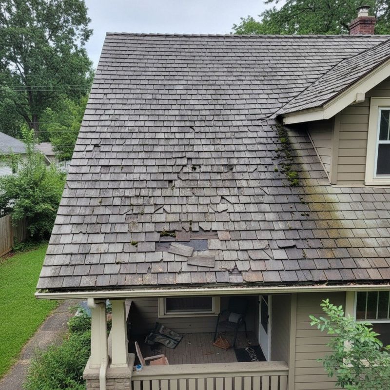 Shake Roof Replacement detail