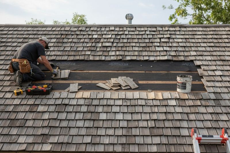 Shake Roof Replacement detail